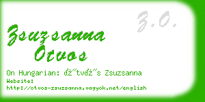 zsuzsanna otvos business card